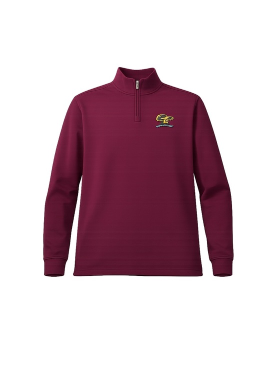 Atlantic Sol Other - Cutter & Buck Men's M Burgundy Quarter Zip Pullover Sweater GP Logo
147